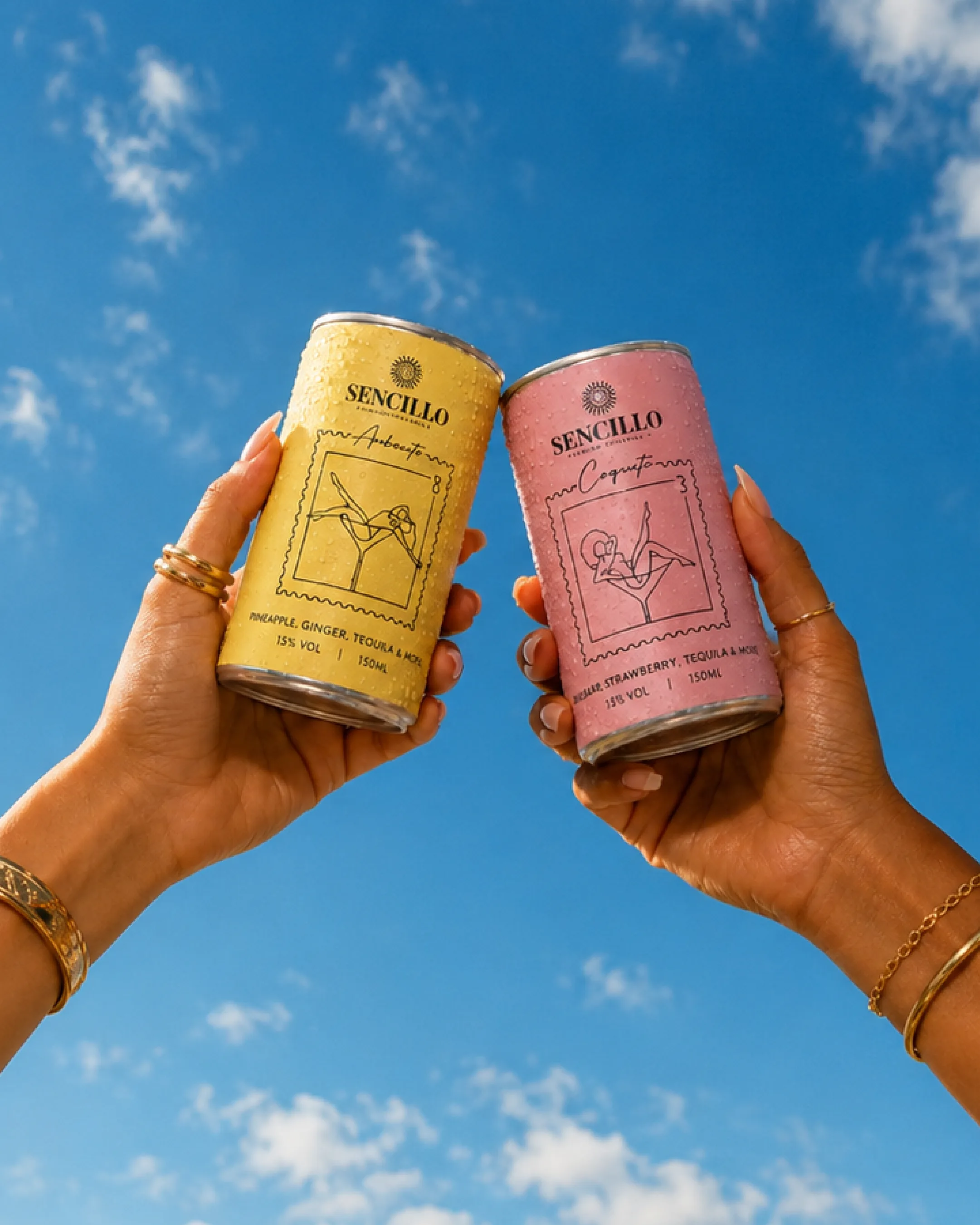 Sencillo Tequila cans