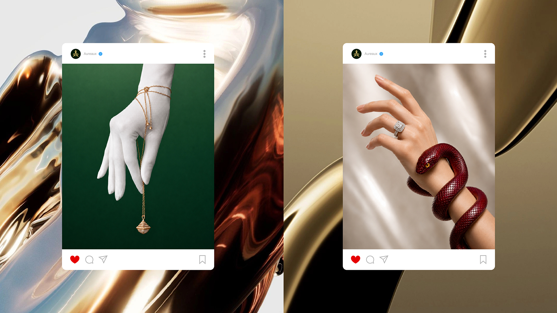 Aureaux social posts