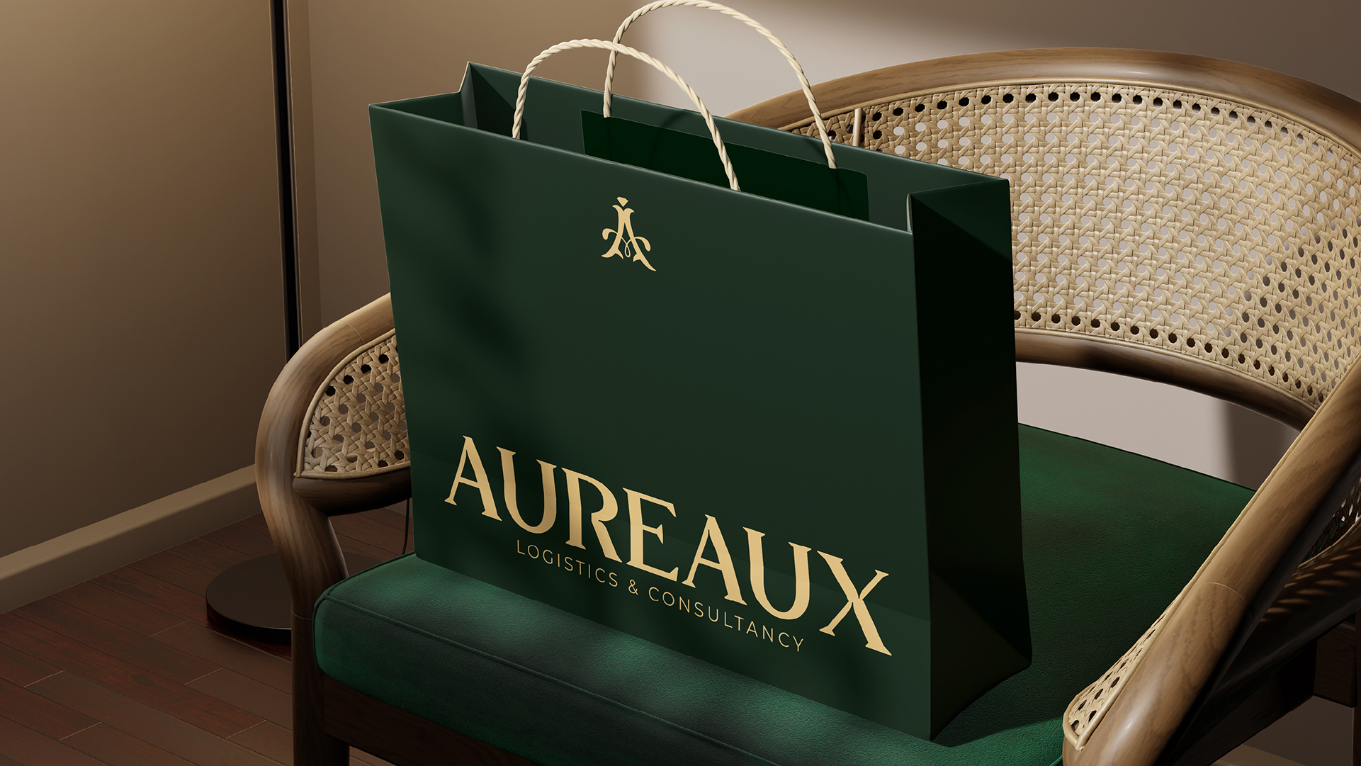 Aureaux branded shopping bag