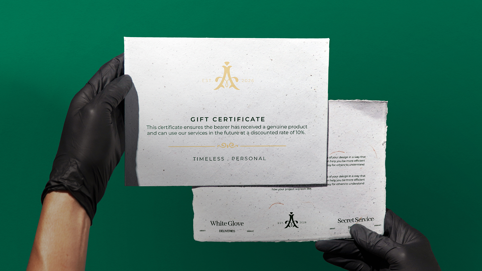 Aureaux gift certificate handover