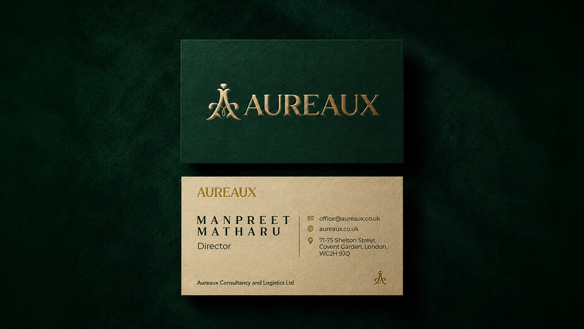 Aureaux director business cards