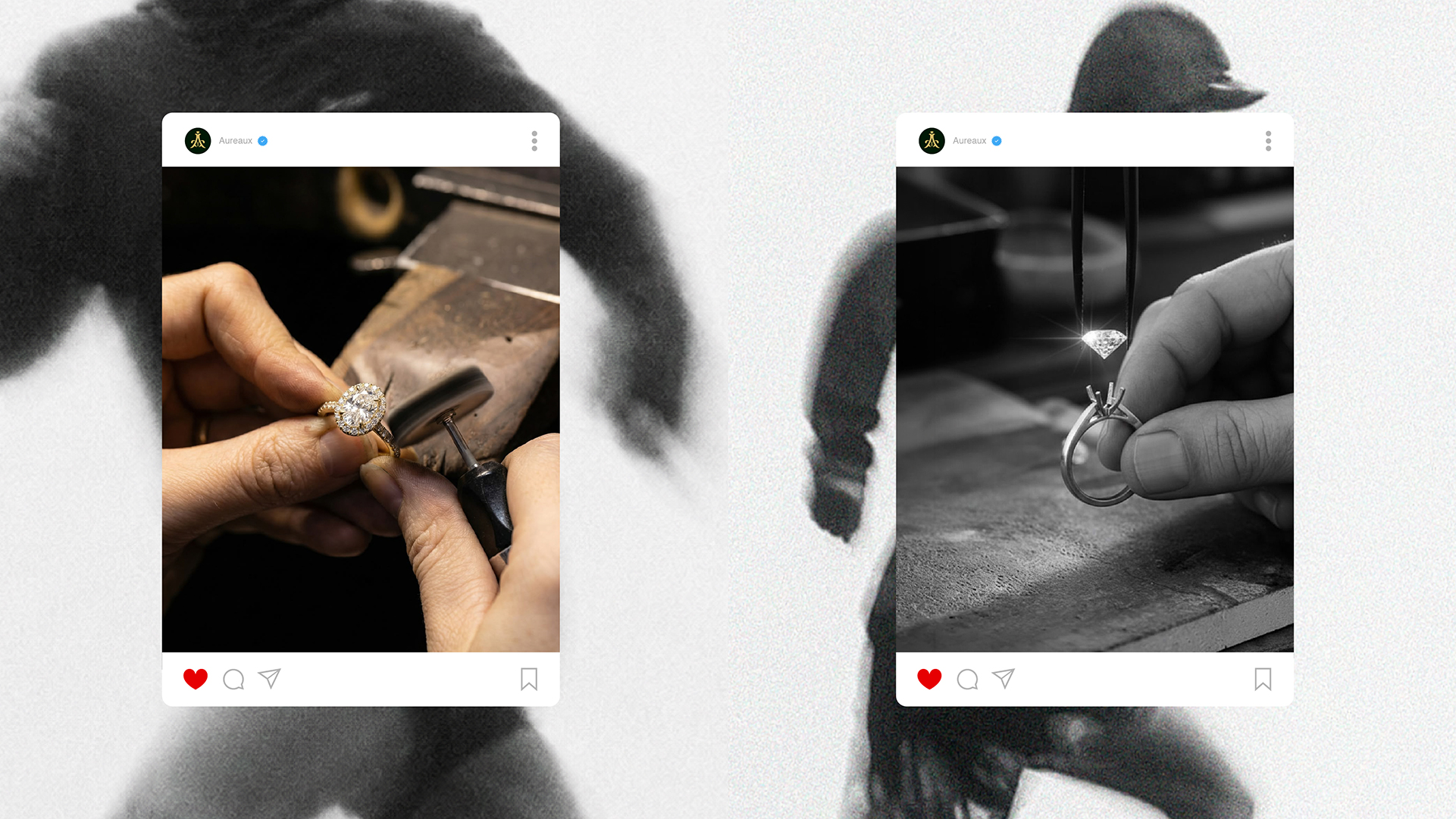 Aureaux editorial social posts