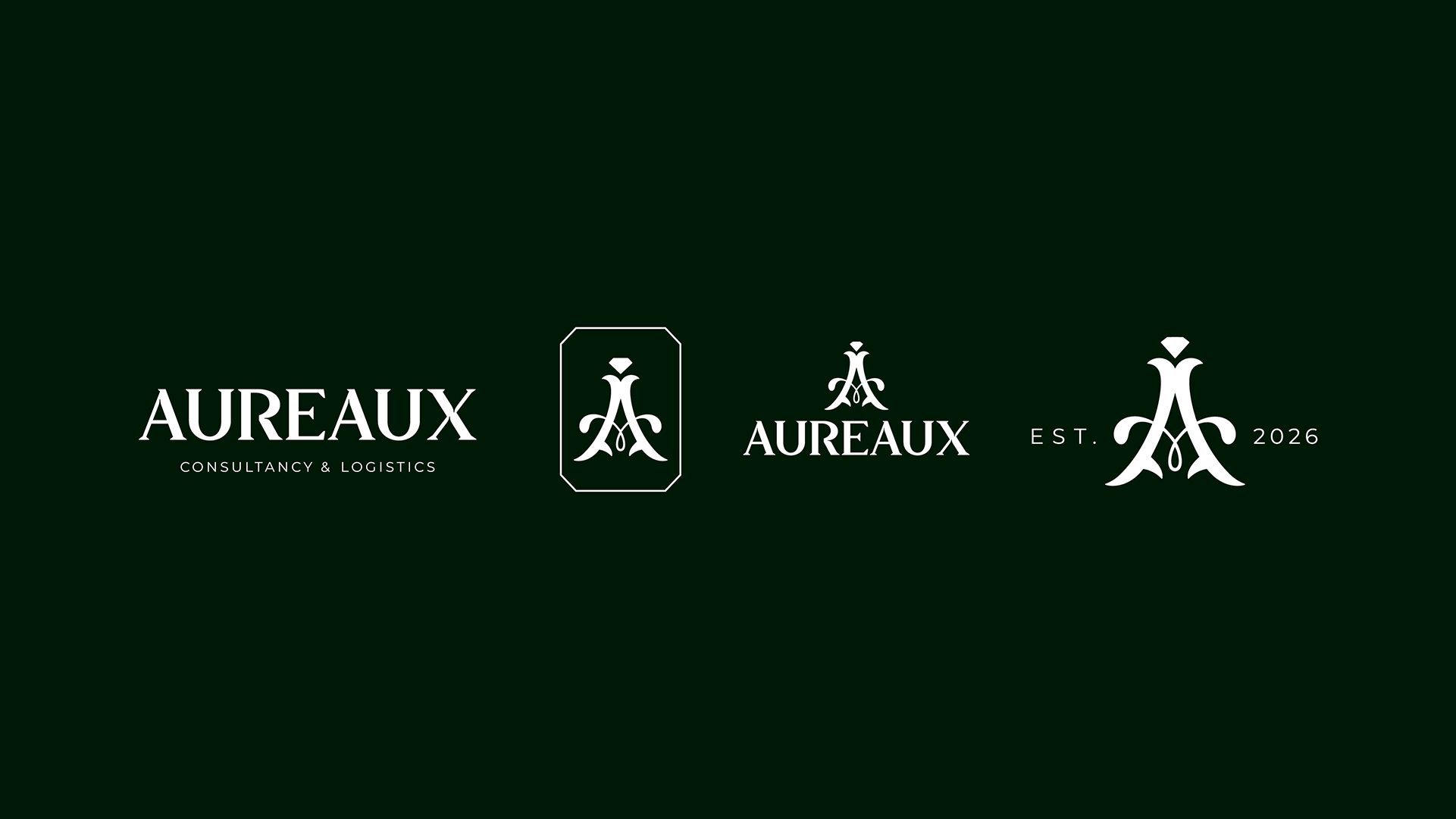 Aureaux logo lockup variations