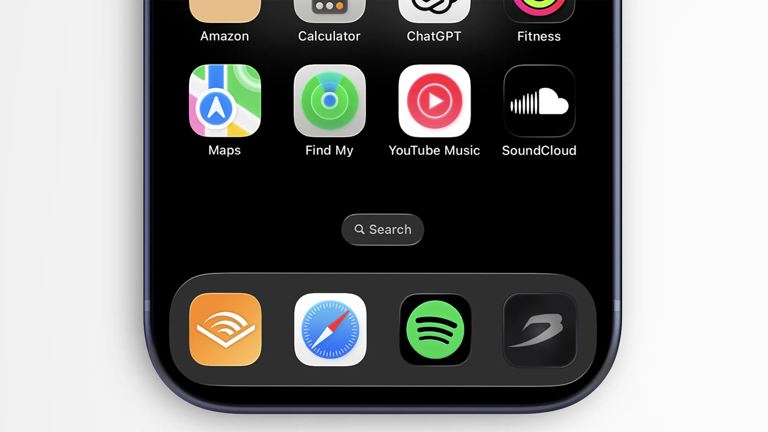 An iPhone home screen with the BOXRAW app icon sitting in the dock.