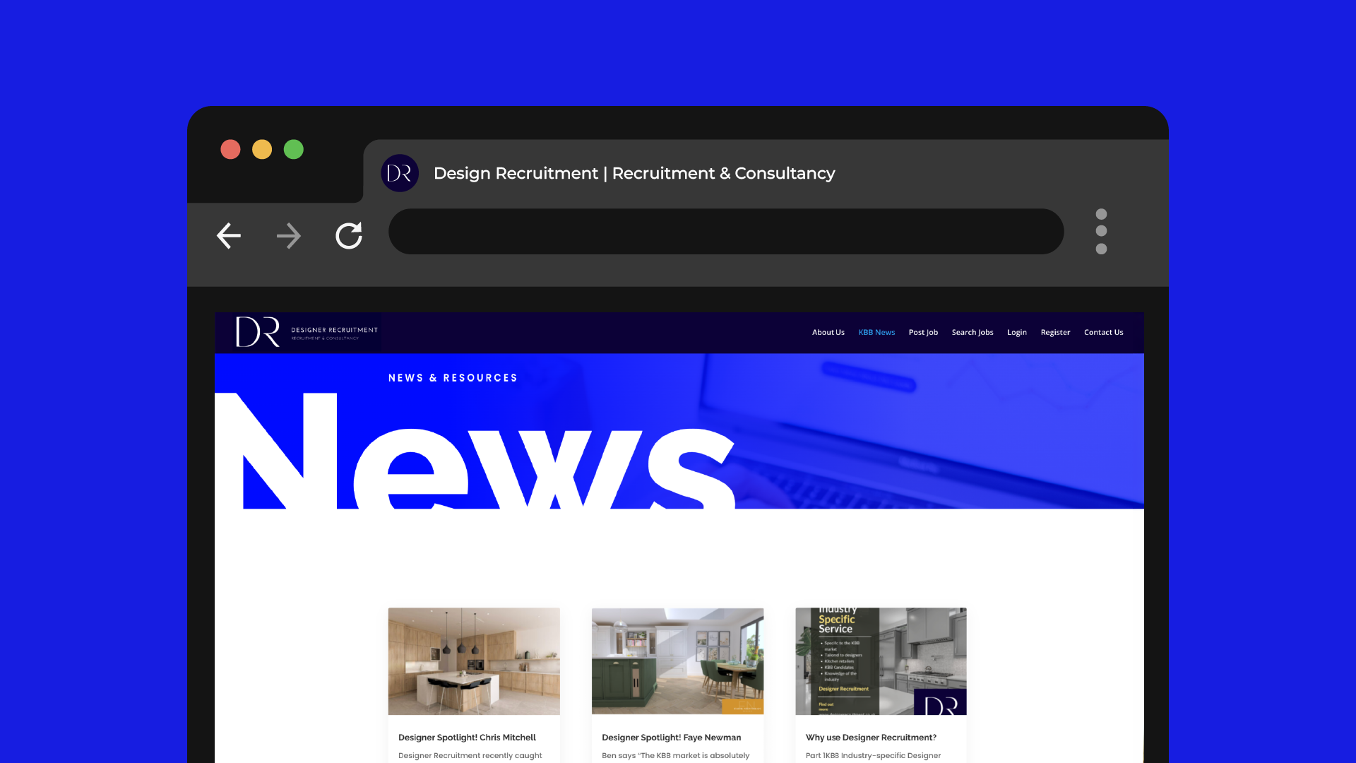 Previous Designer Recruitment website — news and resources