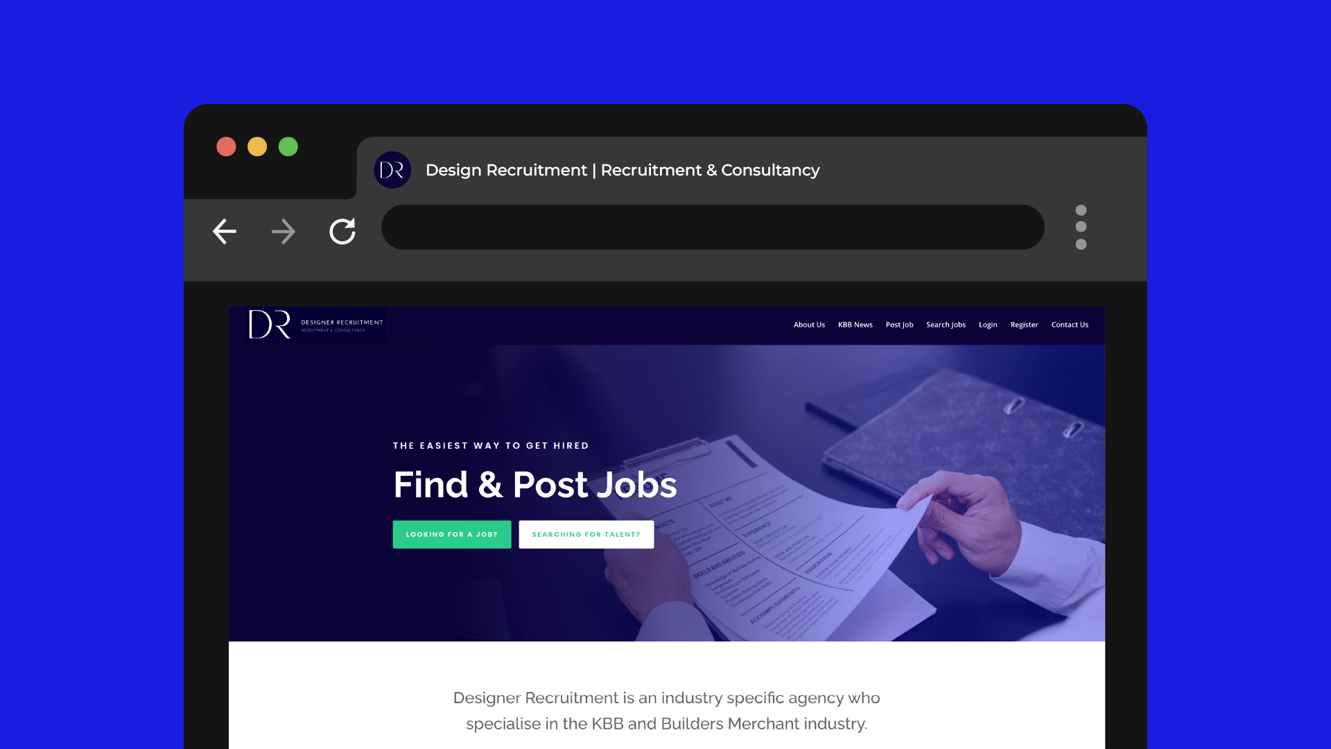 Previous Designer Recruitment website — find and post jobs