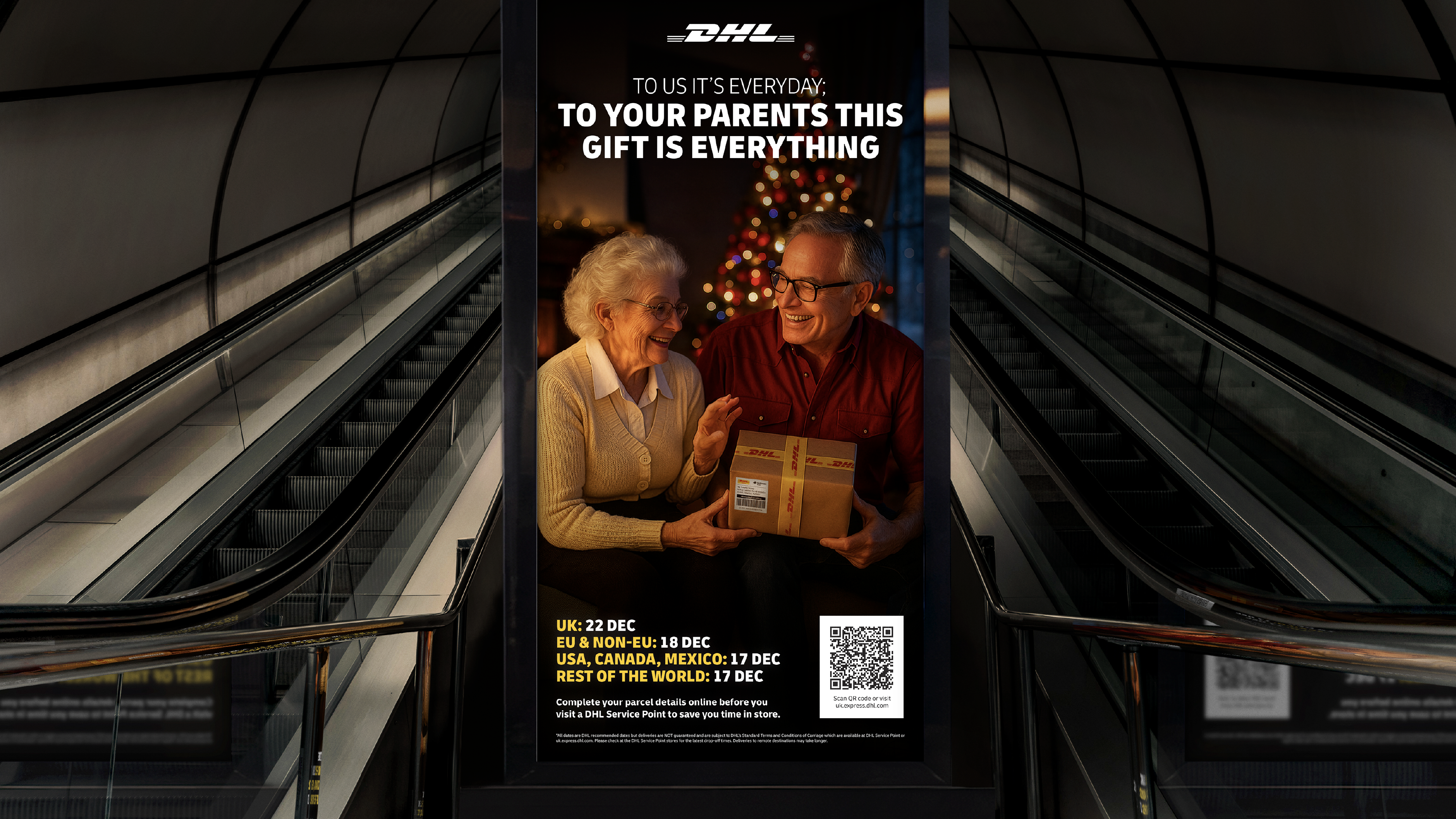 DHL Christmas Retail Campaign mockup 13