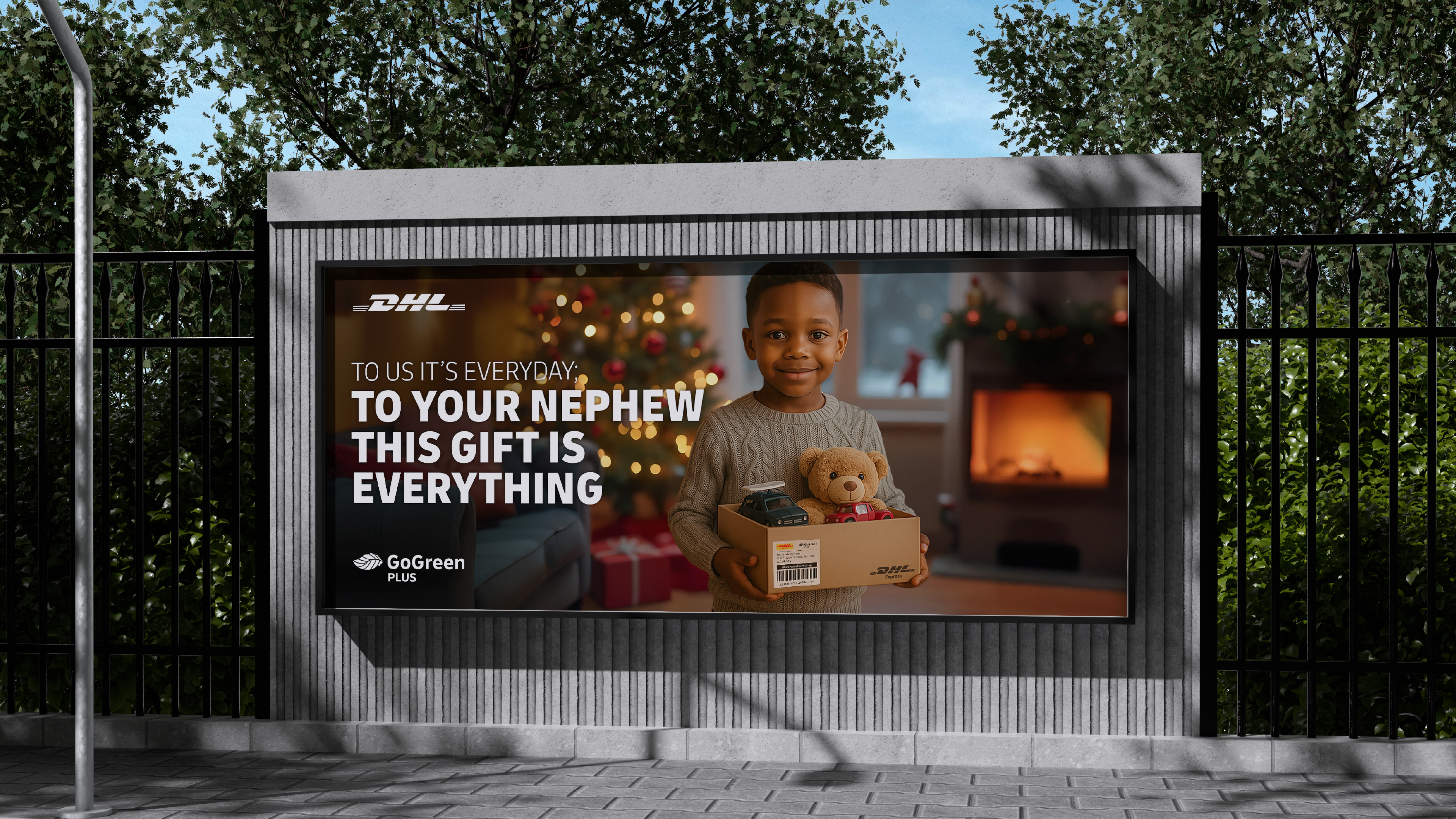 DHL Christmas Retail Campaign mockup 19