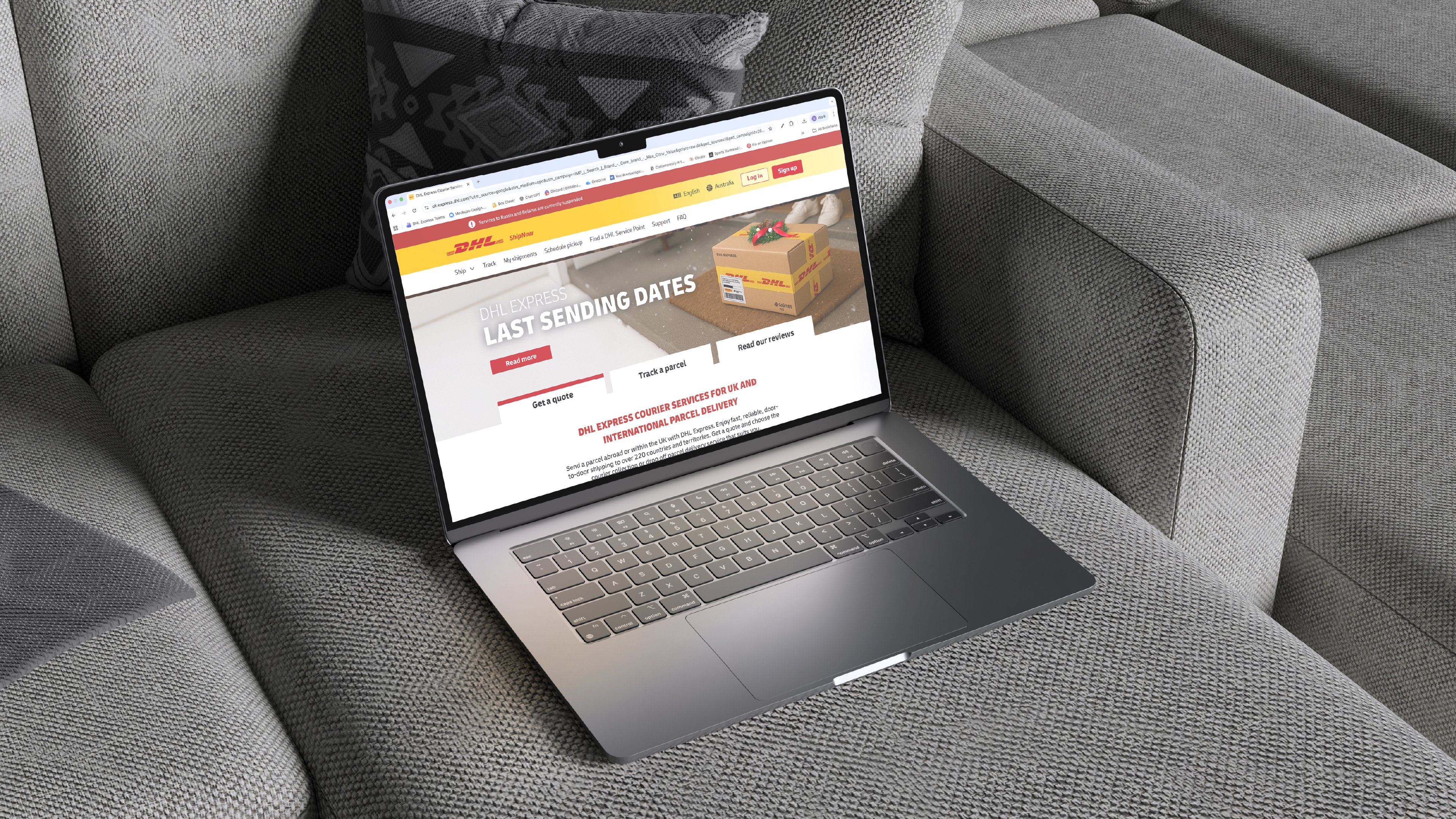 DHL Christmas Retail Campaign mockup 23