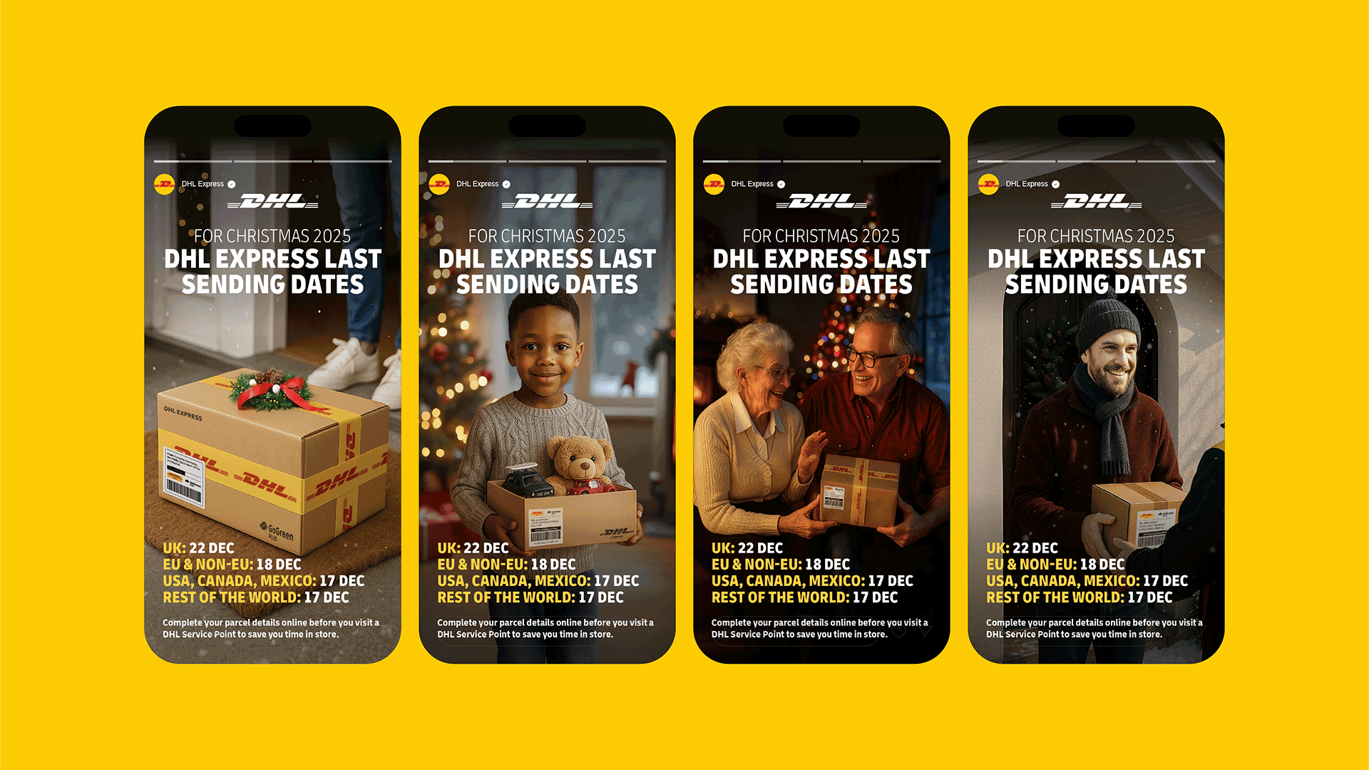 DHL Christmas Retail Campaign mockup 40
