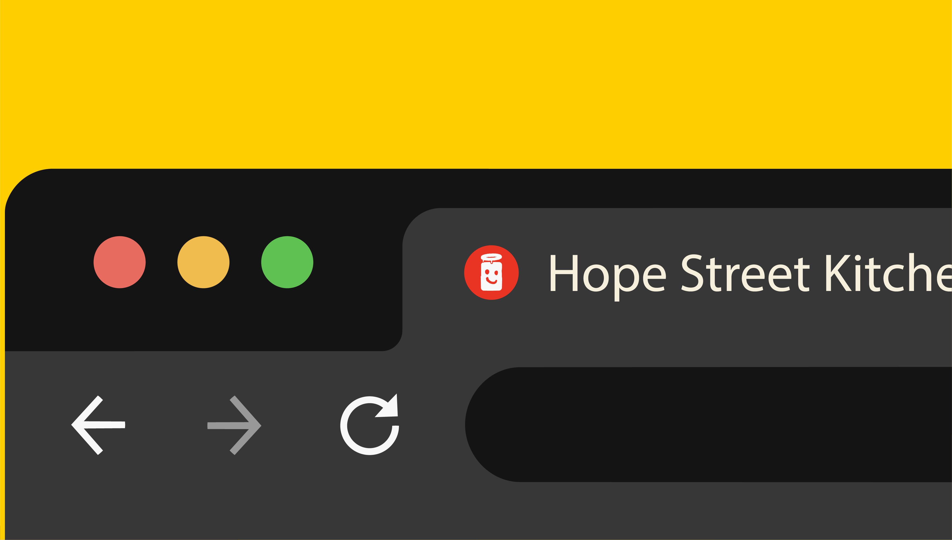 Hope Street Kitchen browser mockup