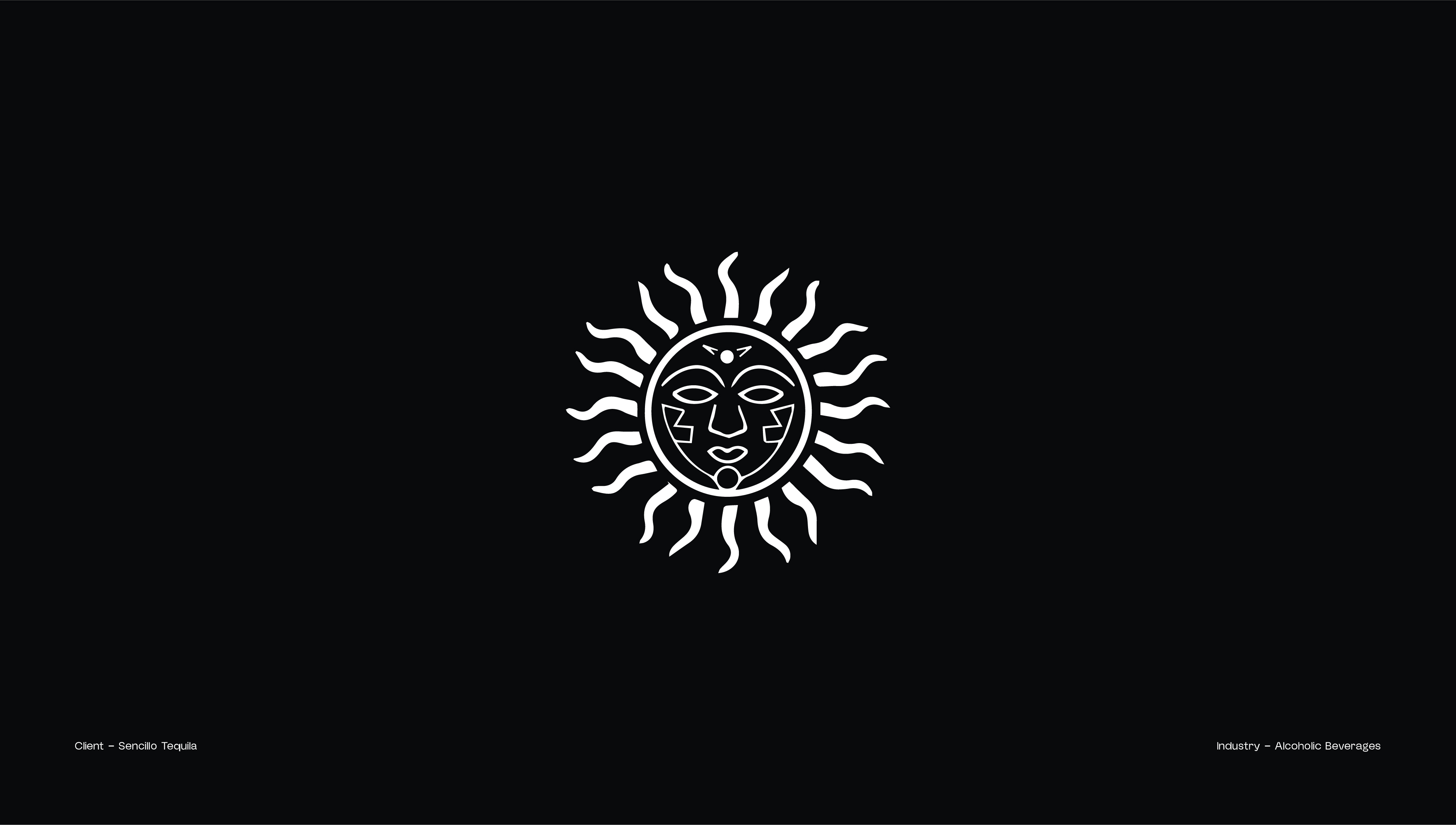 08. Sencillo Tequila — Alcoholic Beverages logo mark
