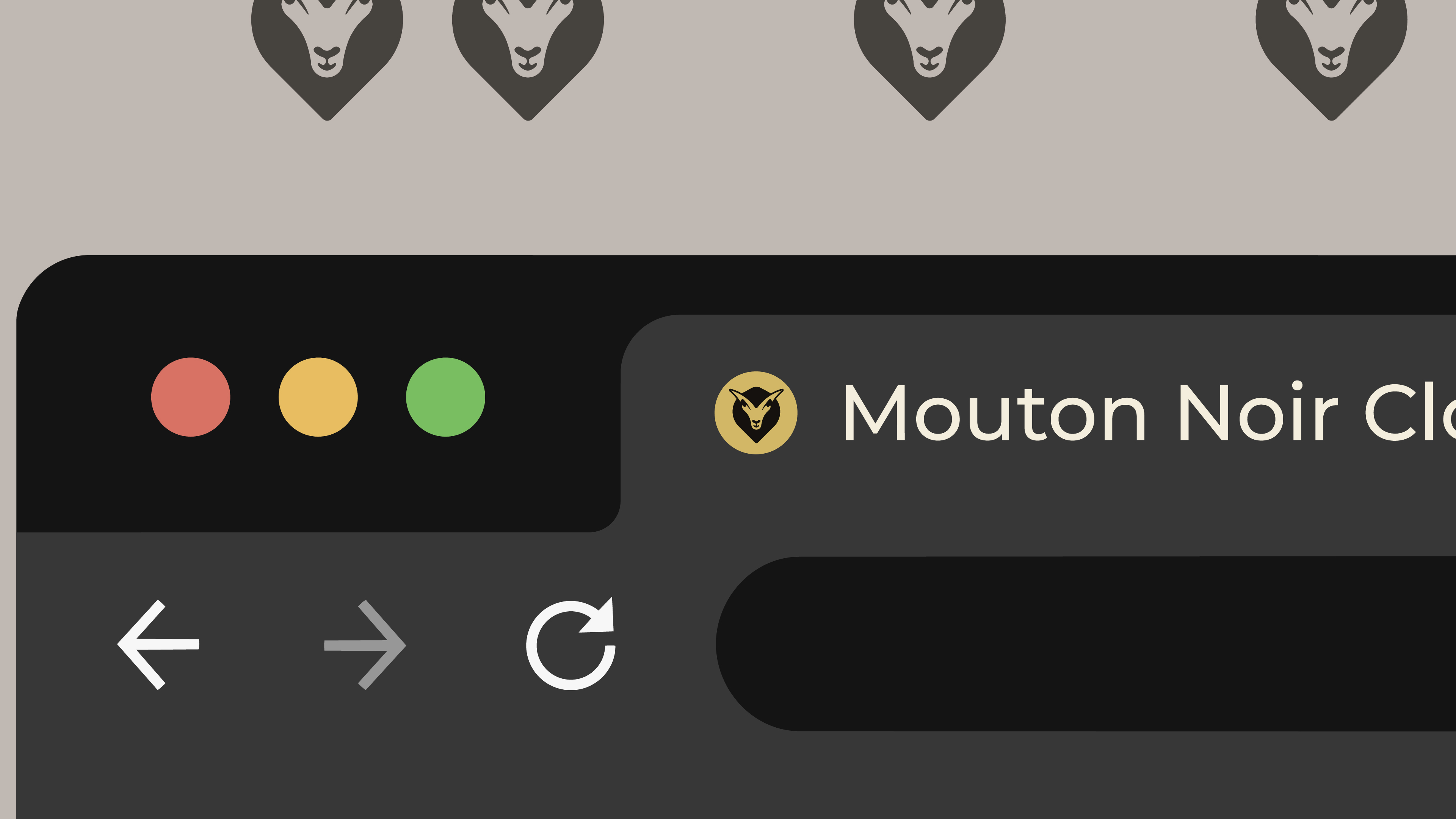 Mouton Noir website design