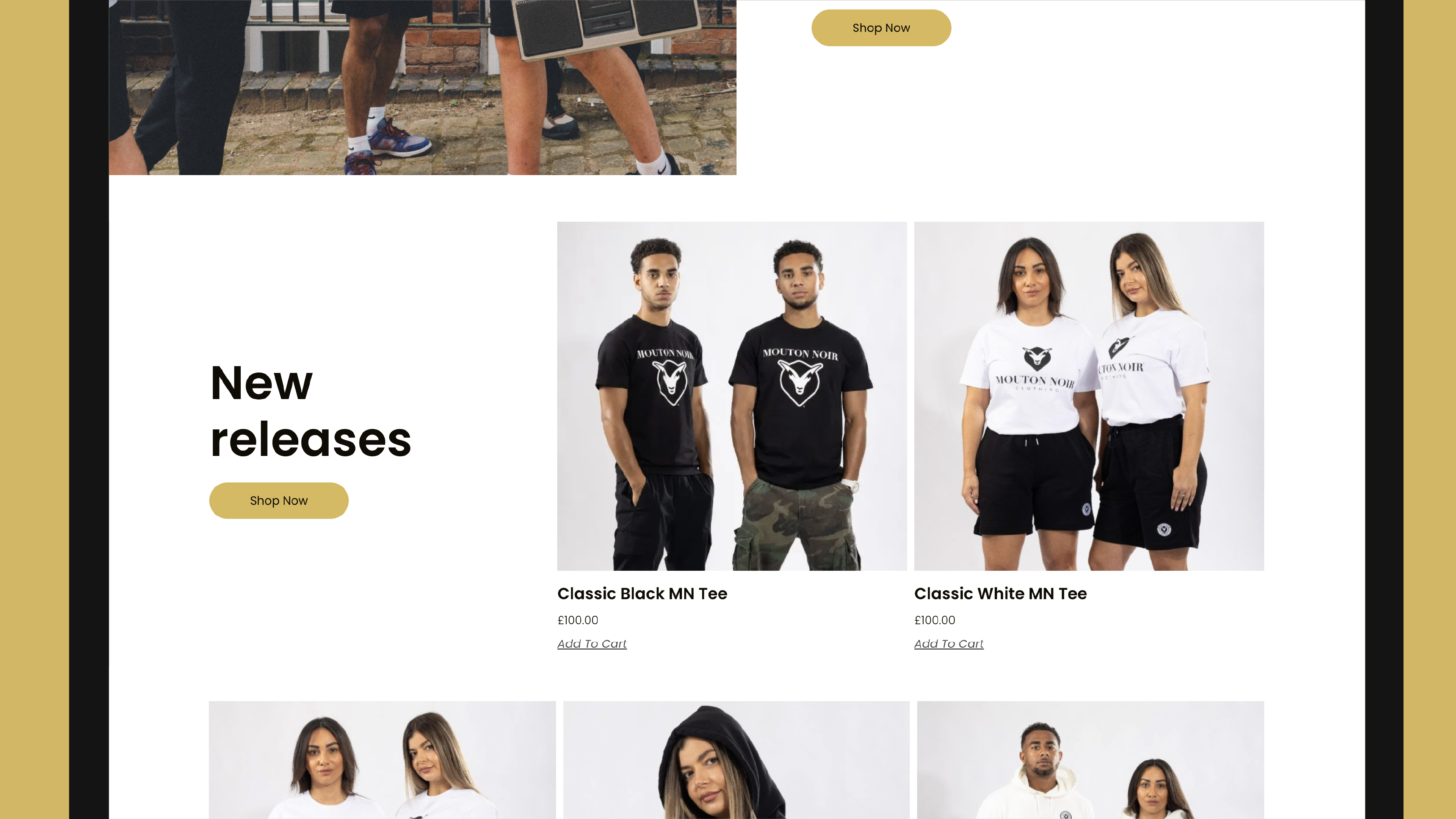 Mouton Noir website design