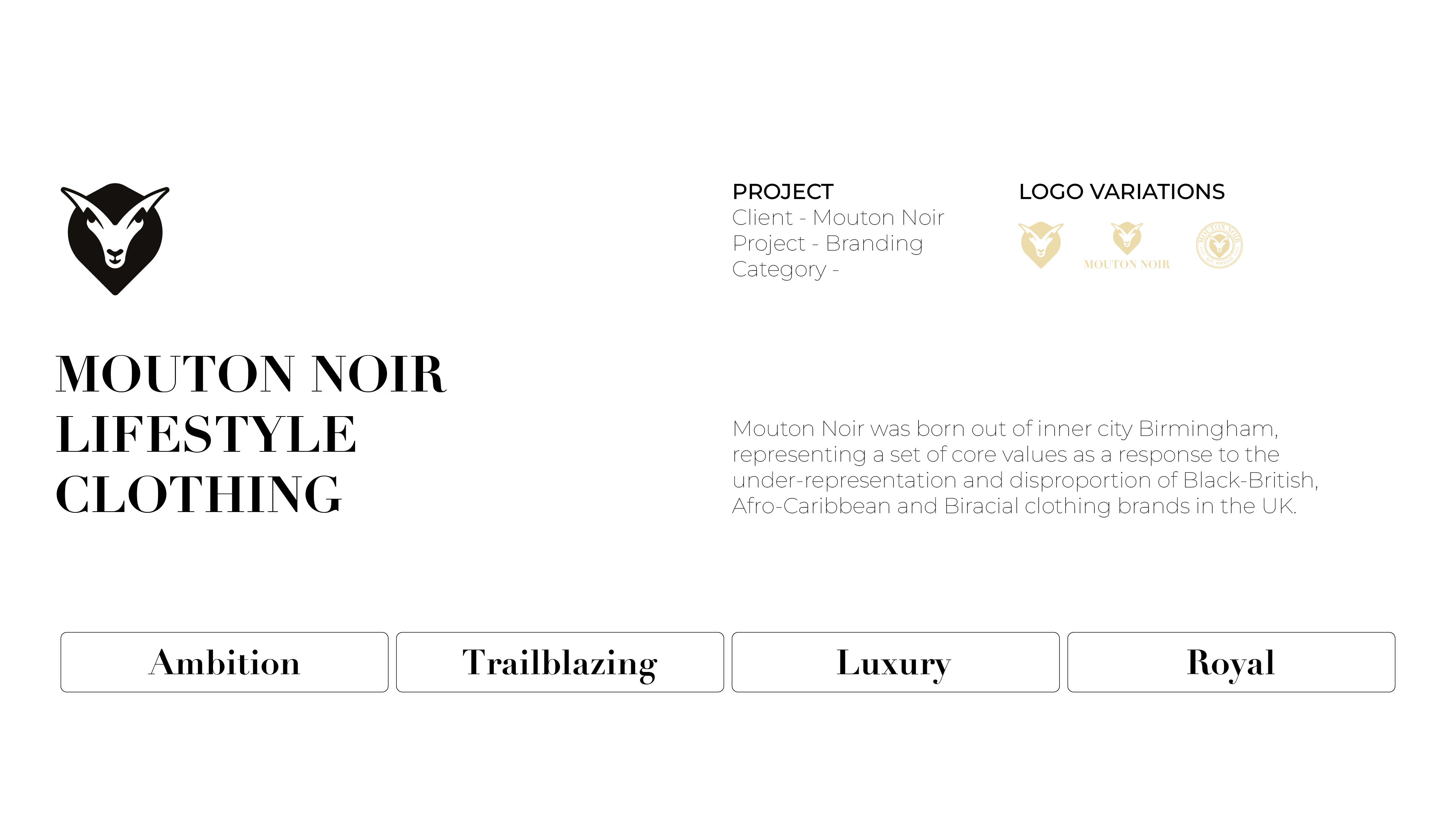Mouton Noir brand identity mockup