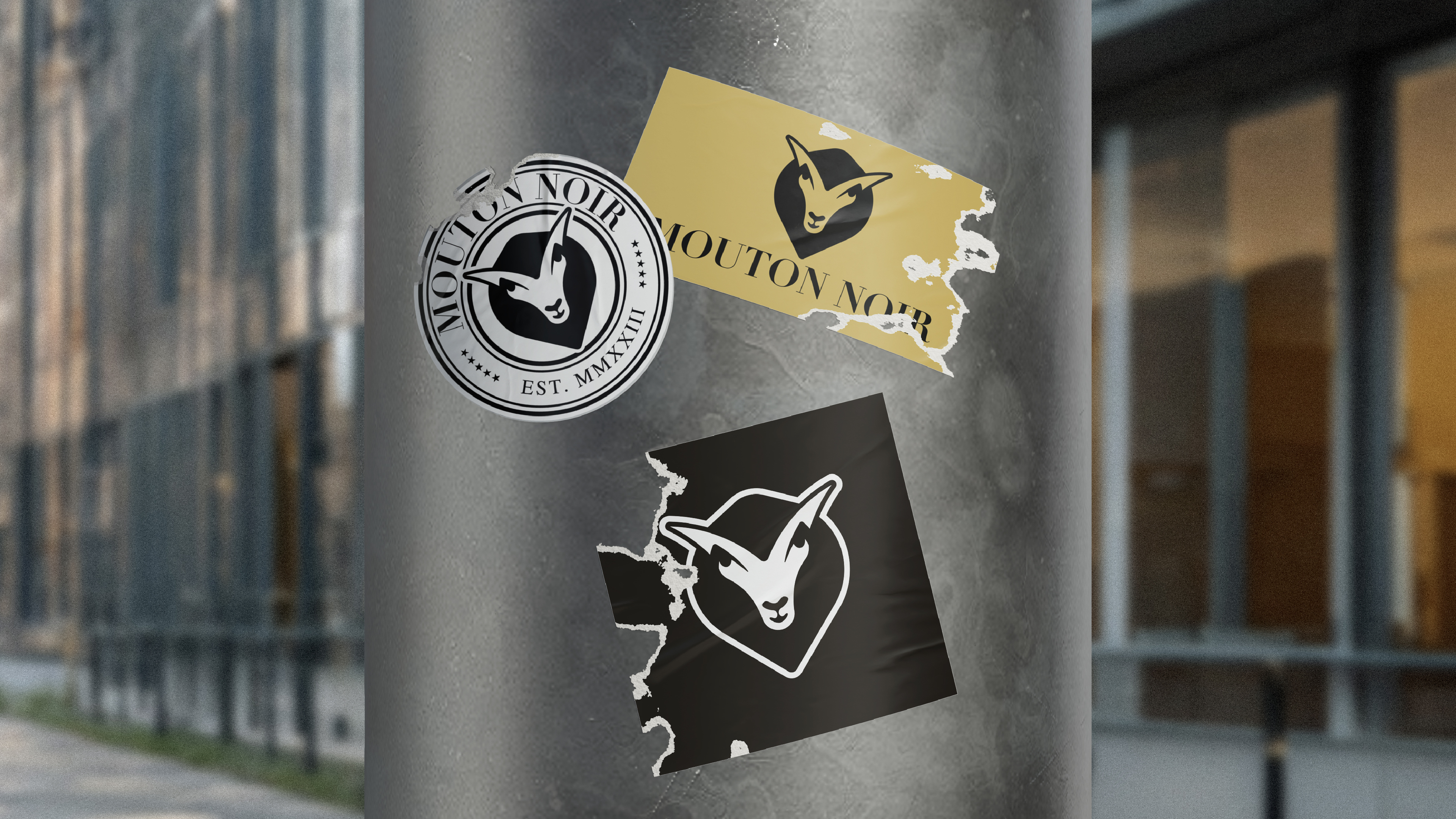 Mouton Noir brand application