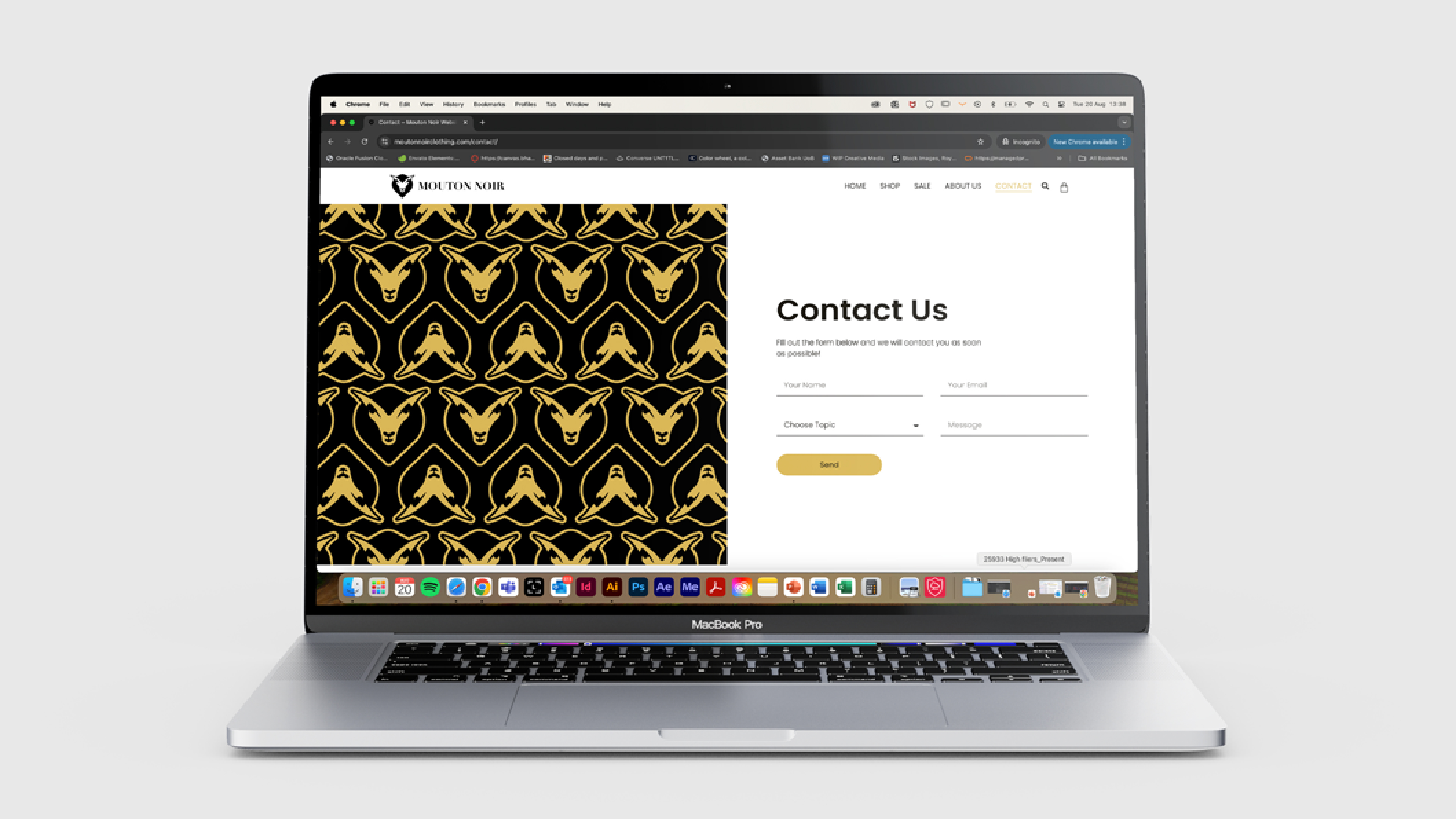 Mouton Noir brand application