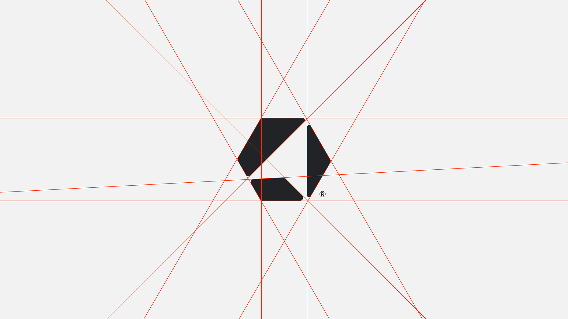 TRNR monogram construction grid
