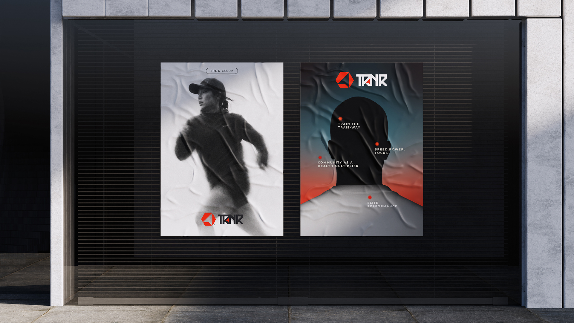 TRNR framed poster mockups