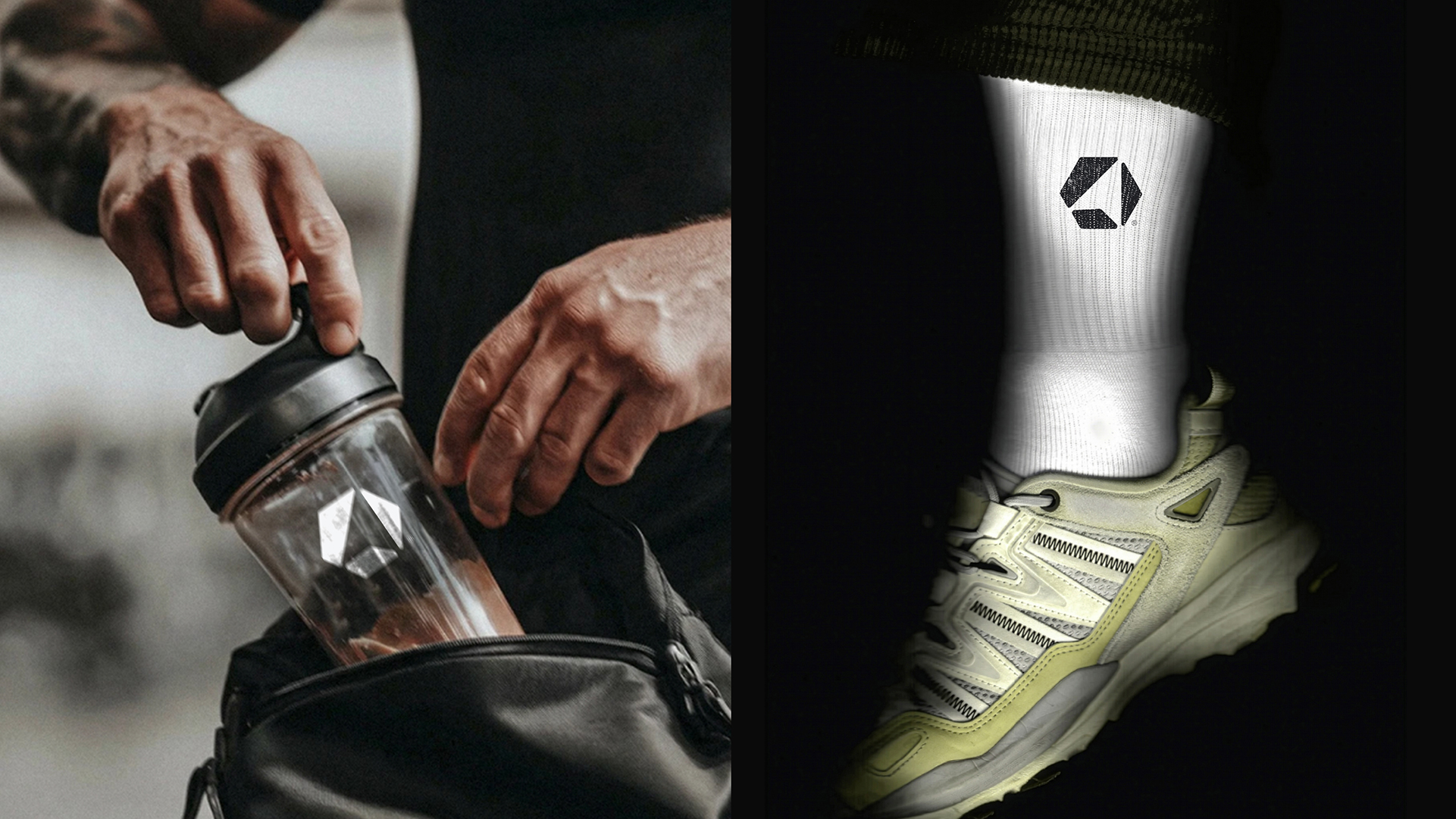 TRNR bottle and socks